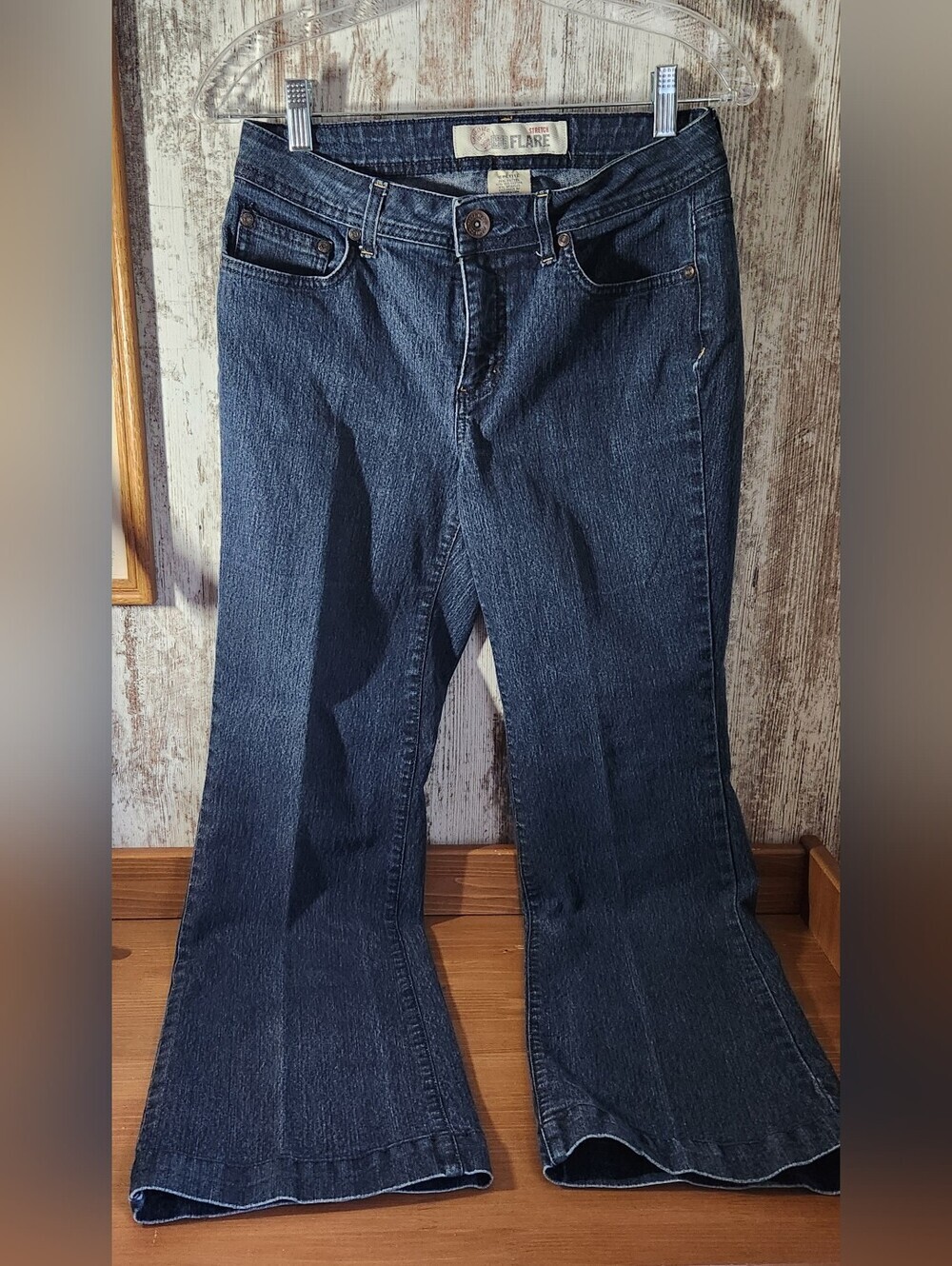 Faded Glory Dark Wash Flare Jeans